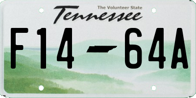 TN license plate F1464A
