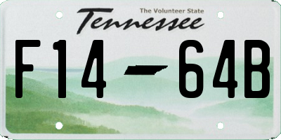 TN license plate F1464B