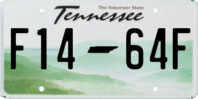 TN license plate F1464F