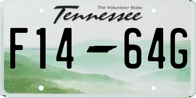 TN license plate F1464G