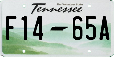 TN license plate F1465A