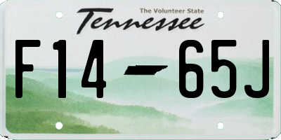 TN license plate F1465J