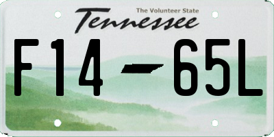 TN license plate F1465L