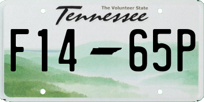 TN license plate F1465P