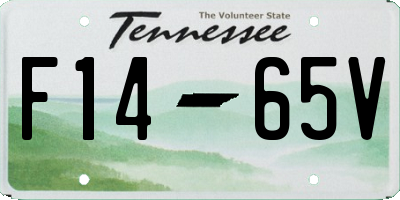 TN license plate F1465V