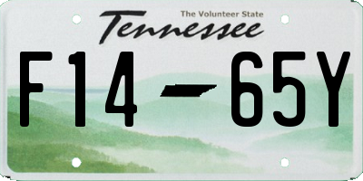 TN license plate F1465Y