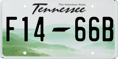 TN license plate F1466B