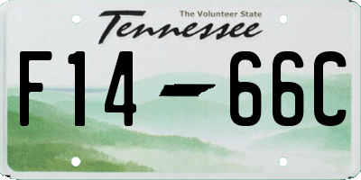 TN license plate F1466C