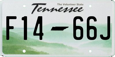 TN license plate F1466J