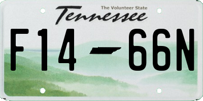 TN license plate F1466N