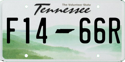 TN license plate F1466R
