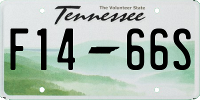 TN license plate F1466S