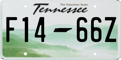 TN license plate F1466Z