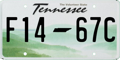 TN license plate F1467C