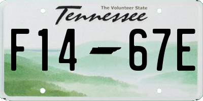 TN license plate F1467E