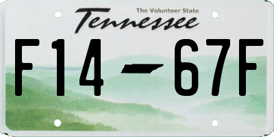 TN license plate F1467F