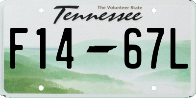 TN license plate F1467L