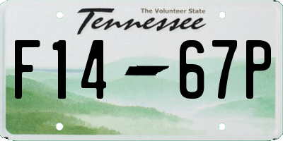 TN license plate F1467P