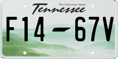 TN license plate F1467V
