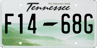 TN license plate F1468G
