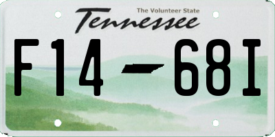 TN license plate F1468I