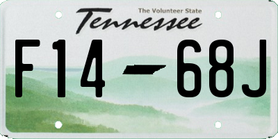 TN license plate F1468J