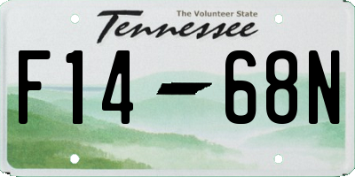 TN license plate F1468N