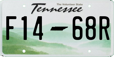 TN license plate F1468R