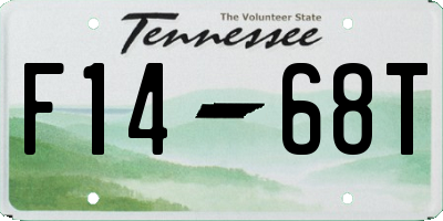 TN license plate F1468T
