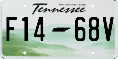 TN license plate F1468V