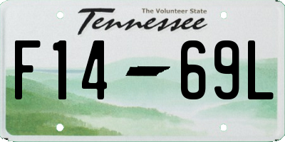 TN license plate F1469L