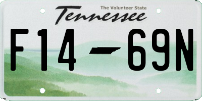 TN license plate F1469N