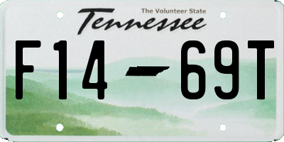 TN license plate F1469T