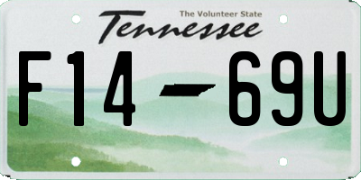 TN license plate F1469U