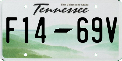 TN license plate F1469V