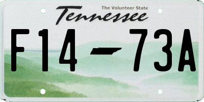 TN license plate F1473A