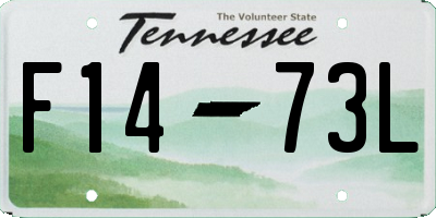 TN license plate F1473L