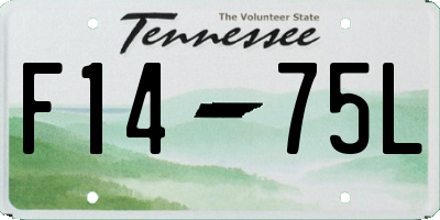 TN license plate F1475L