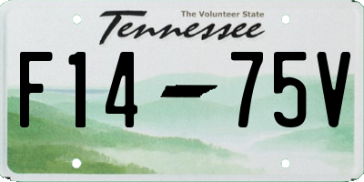 TN license plate F1475V