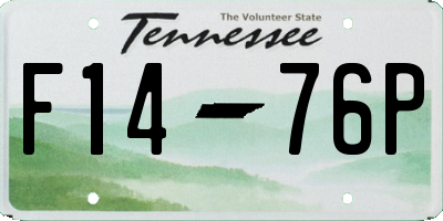 TN license plate F1476P