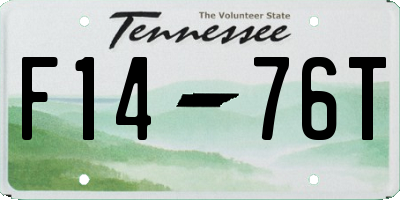 TN license plate F1476T