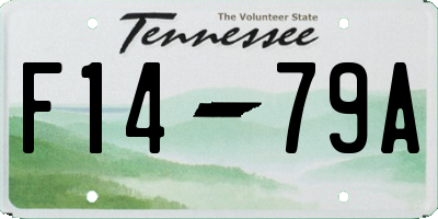 TN license plate F1479A