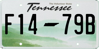 TN license plate F1479B