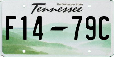 TN license plate F1479C