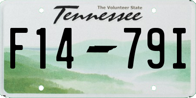 TN license plate F1479I