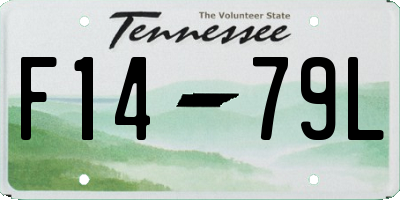 TN license plate F1479L