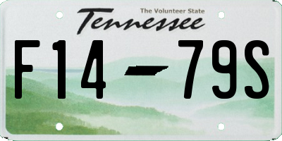 TN license plate F1479S
