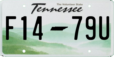 TN license plate F1479U