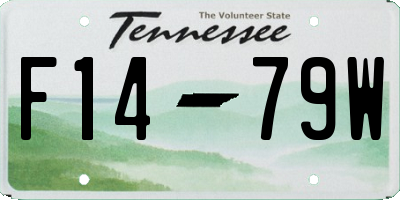 TN license plate F1479W