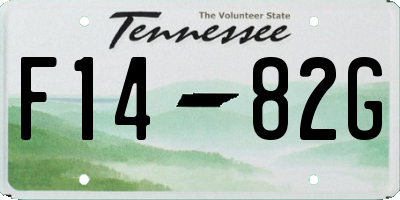 TN license plate F1482G